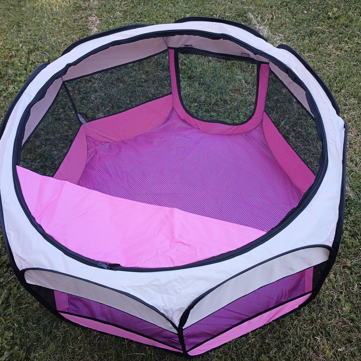 [Fast Arrival] Extra Large Foldable Pet Tent and Playpen (44.5*44.5*22.8 in) - Portable Enclosures for Dogs and Cats - Provides Ultimate Comfort, Security, and Ventilation for Your Furry Friend - Easy Setup and Carry