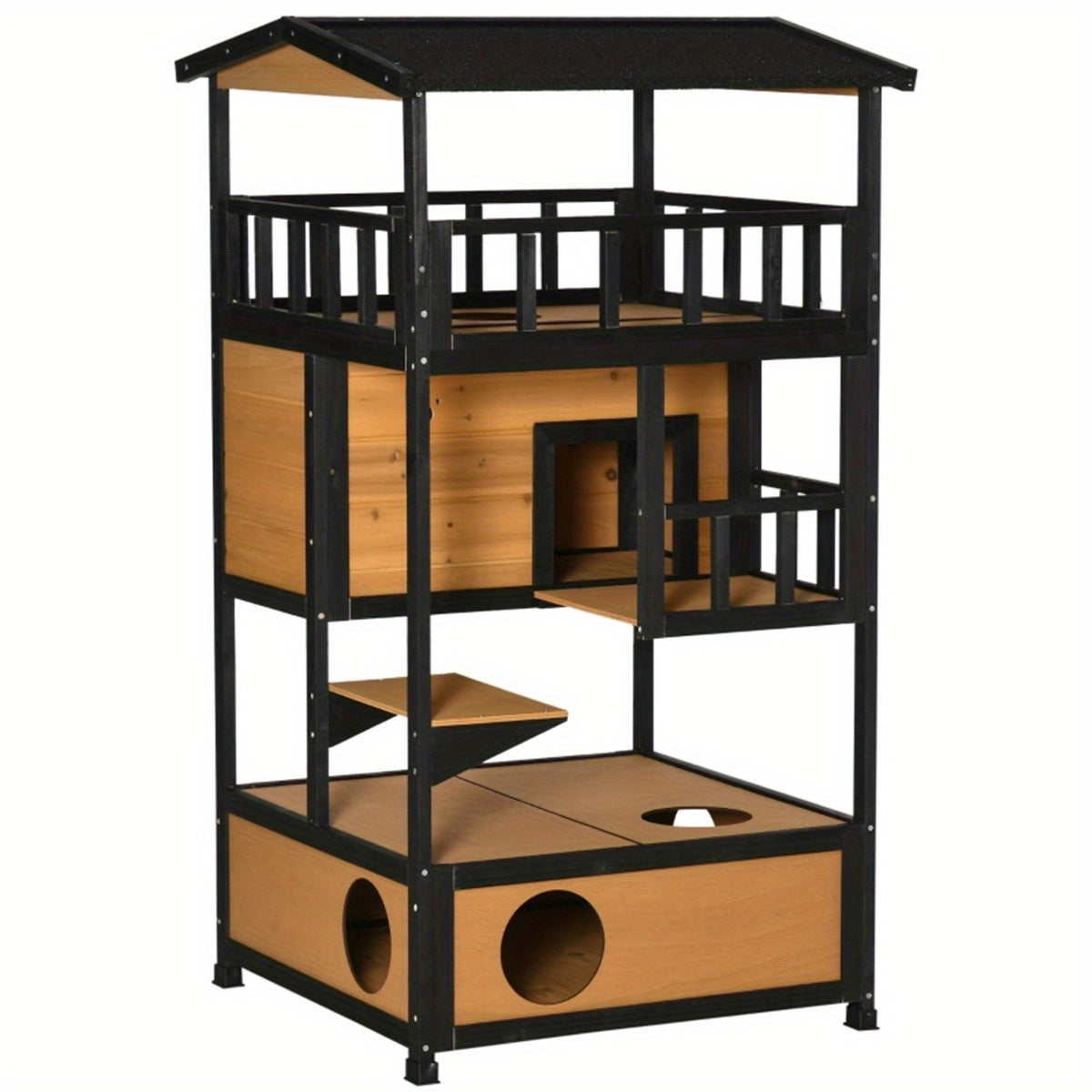 Pet cat house double climb