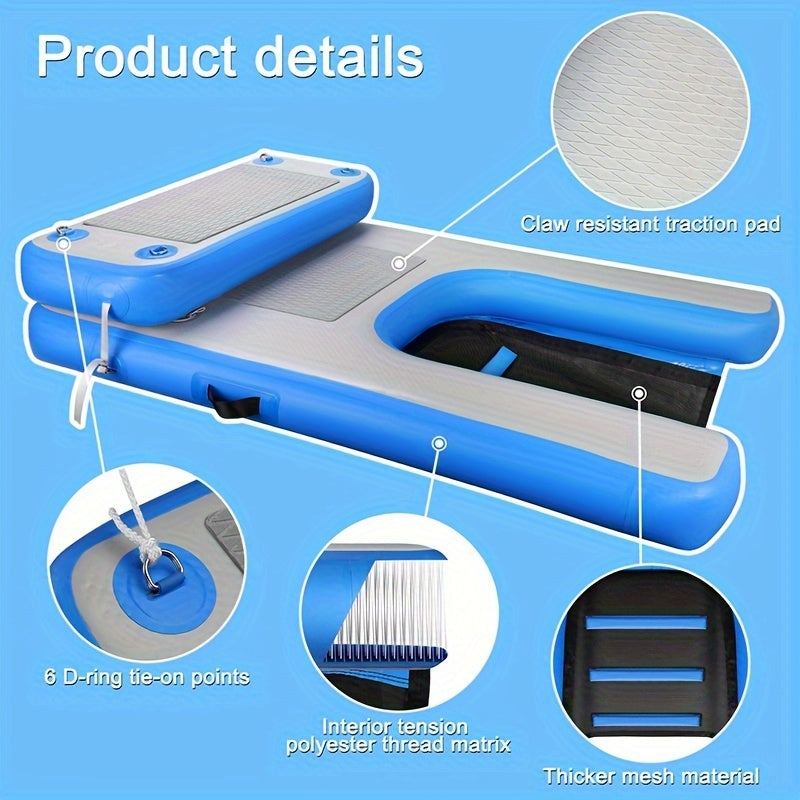 Dog Inflatable Step Set For Floating Ramp Ladders In Swimming Pools, Lakes, And Beaches