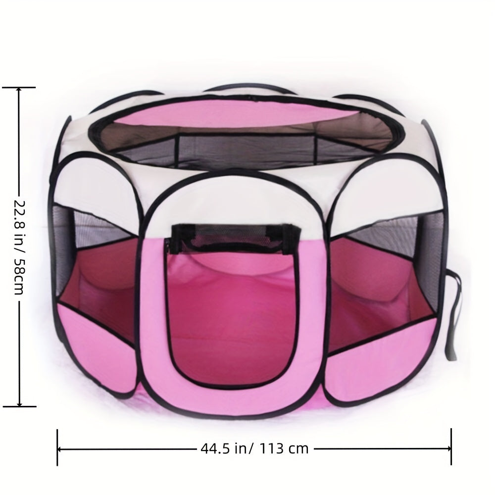 [Fast Arrival] Extra Large Foldable Pet Tent and Playpen (44.5*44.5*22.8 in) - Portable Enclosures for Dogs and Cats - Provides Ultimate Comfort, Security, and Ventilation for Your Furry Friend - Easy Setup and Carry