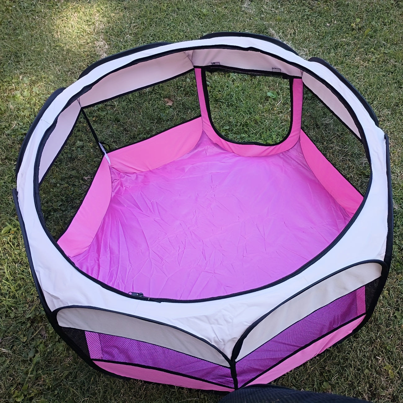 [Fast Arrival] Extra Large Foldable Pet Tent and Playpen (44.5*44.5*22.8 in) - Portable Enclosures for Dogs and Cats - Provides Ultimate Comfort, Security, and Ventilation for Your Furry Friend - Easy Setup and Carry