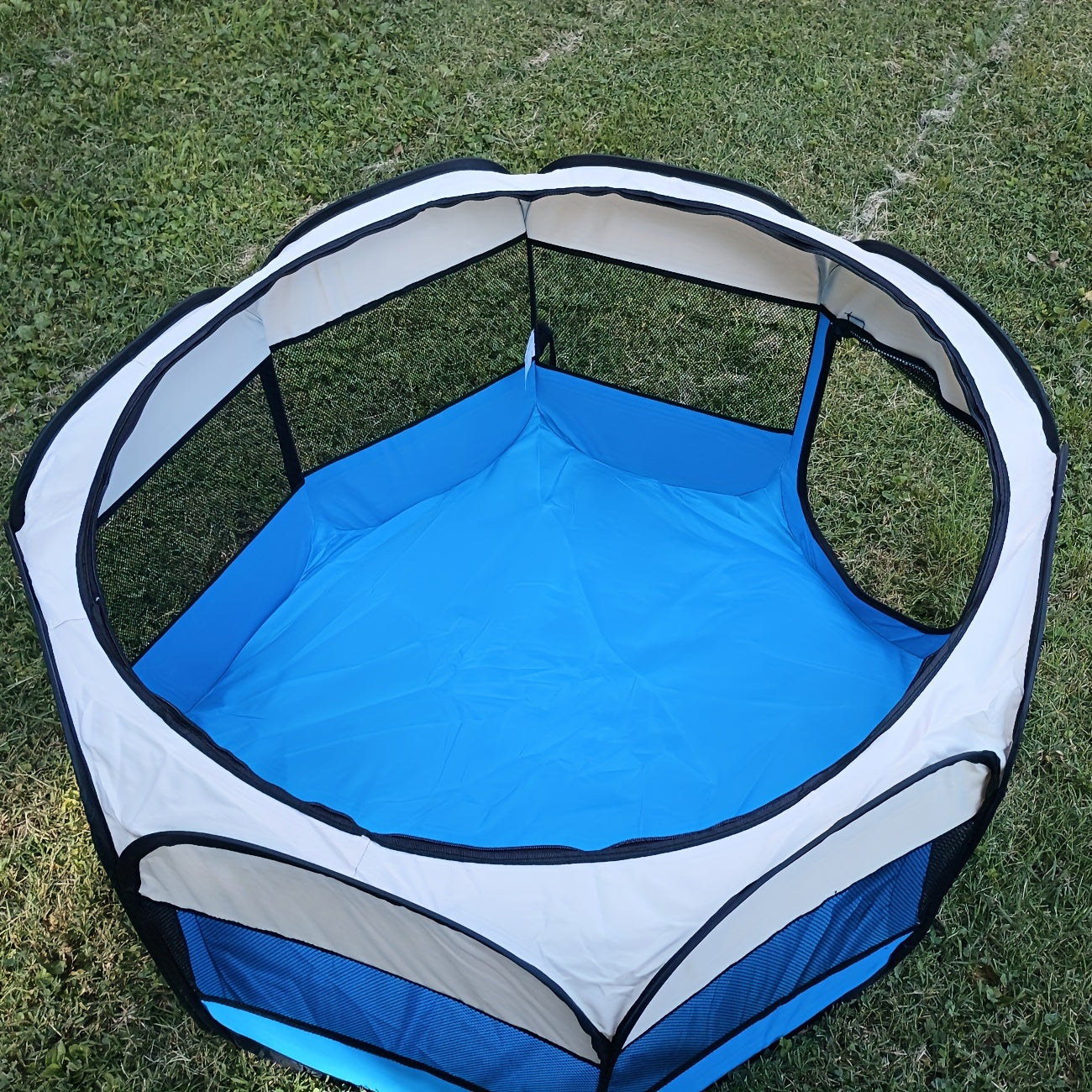 [Fast Arrival] Extra Large Foldable Pet Tent and Playpen (44.5*44.5*22.8 in) - Portable Enclosures for Dogs and Cats - Provides Ultimate Comfort, Security, and Ventilation for Your Furry Friend - Easy Setup and Carry