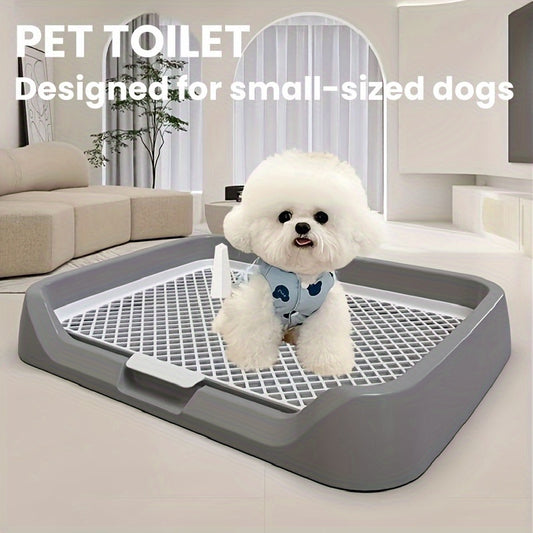 Leak-Proof Dog Potty Trainer for Small to Medium Breeds - Easy Clean Pee & Poop Pan, Durable Plastic