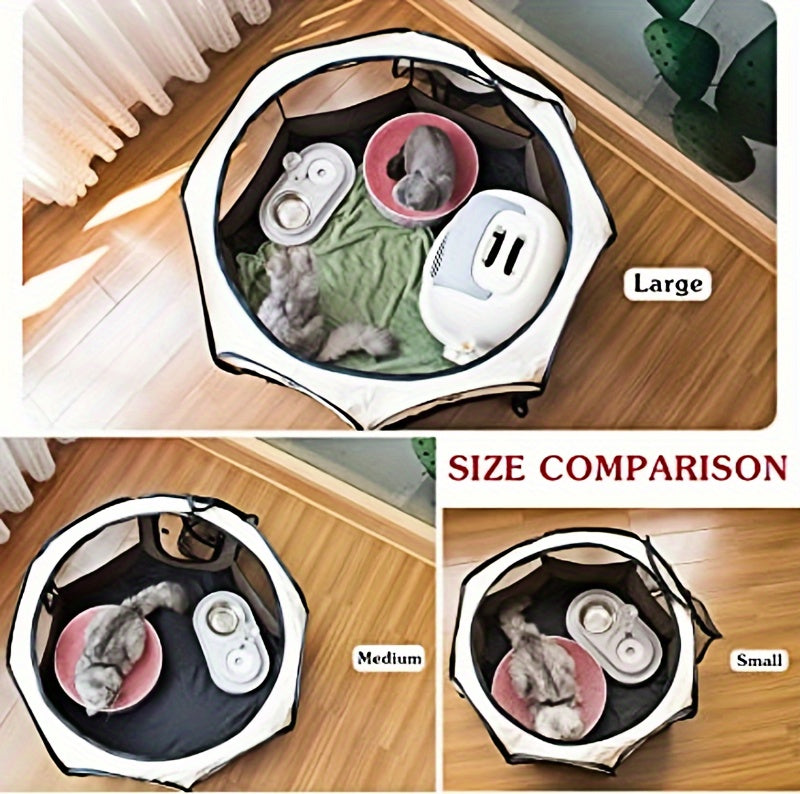 [Fast Arrival] Extra Large Foldable Pet Tent and Playpen (44.5*44.5*22.8 in) - Portable Enclosures for Dogs and Cats - Provides Ultimate Comfort, Security, and Ventilation for Your Furry Friend - Easy Setup and Carry