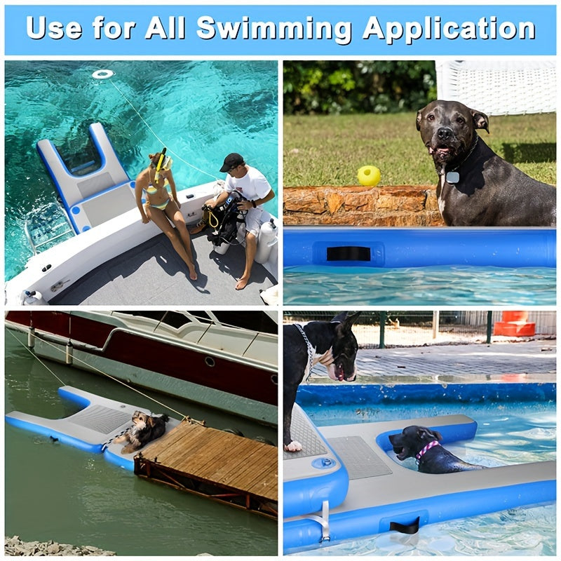 Dog Inflatable Step Set For Floating Ramp Ladders In Swimming Pools, Lakes, And Beaches