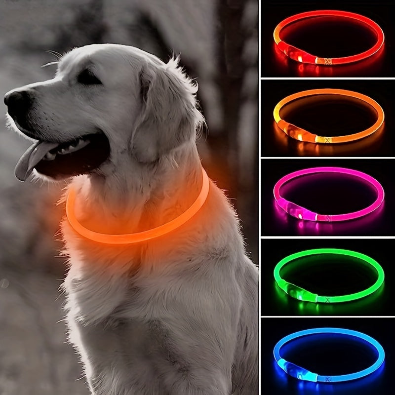 Vibrant Night Safety Collar - Adjustable, Ultra-Bright, and USB Rechargeable for Maximum Visibility and Peace of Mind at Night, Ideal for Runners, Cyclists, and Pet Owners