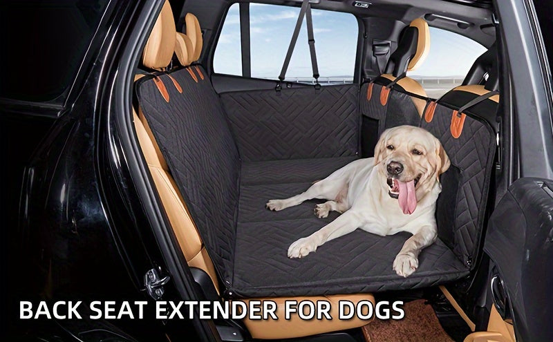 1 Pc Back Seat Extender, Dog Car Seat Cover, Camping Air Mattress, Hammock Travel Bed, Non Inflatable Car Bed Mattress For Car SUV Truck Black