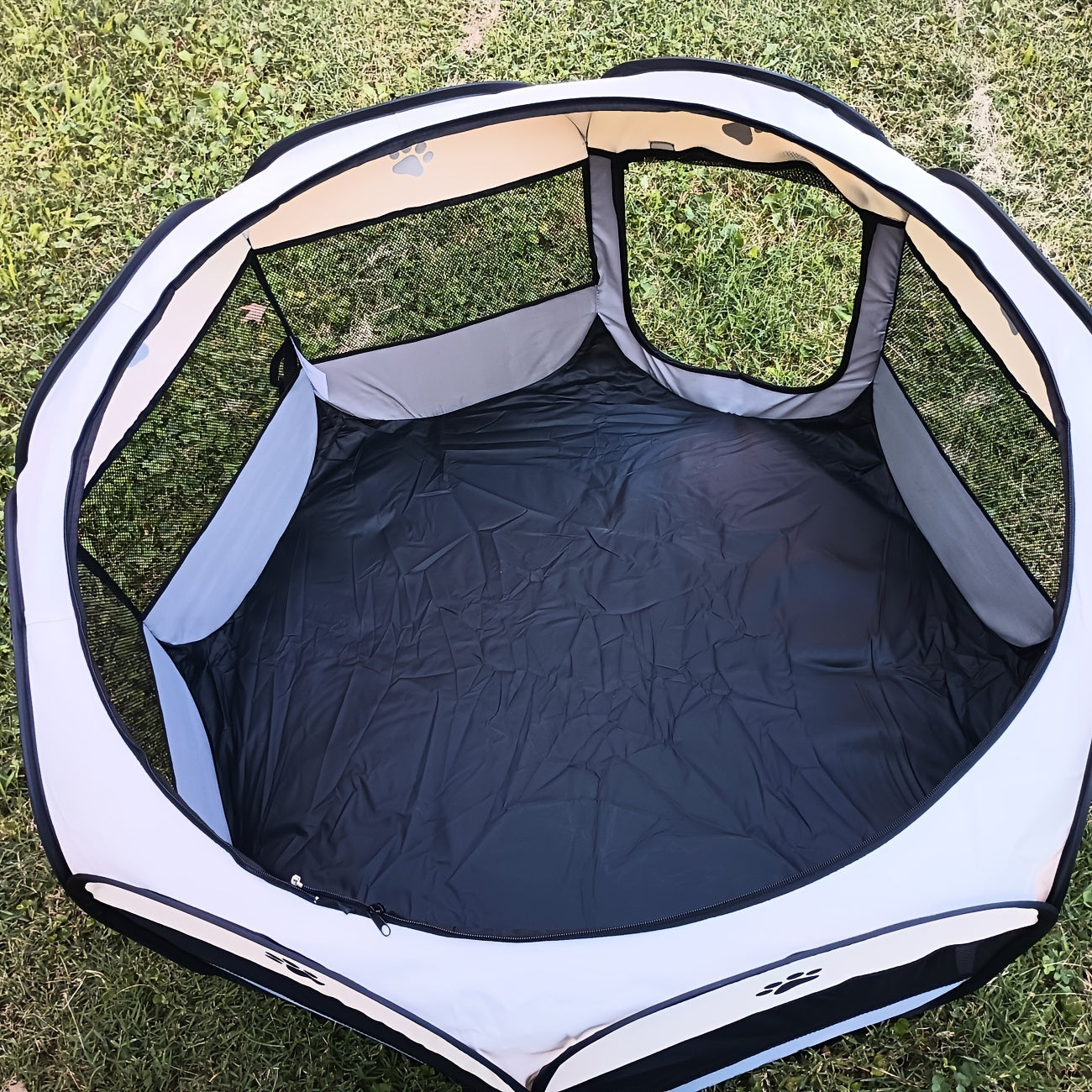 [Fast Arrival] Extra Large Foldable Pet Tent and Playpen (44.5*44.5*22.8 in) - Portable Enclosures for Dogs and Cats - Provides Ultimate Comfort, Security, and Ventilation for Your Furry Friend - Easy Setup and Carry