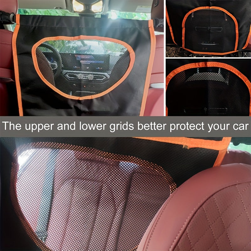 1pc Premium Pet Car Safety Net Barrier - Durable & Easy Install - Keeps Pets Secure in Backseat - Perfect for Interior Decoration & Dog Protection, Vehicle-Compliant Design