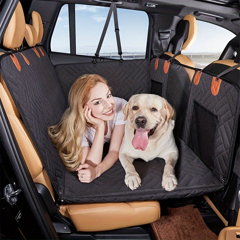 1 Pc Back Seat Extender, Dog Car Seat Cover, Camping Air Mattress, Hammock Travel Bed, Non Inflatable Car Bed Mattress For Car SUV Truck Black